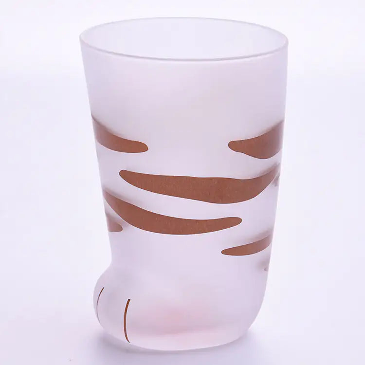 Creative Cute Cat Paws Glass Mug