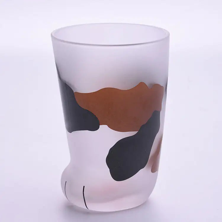 Creative Cute Cat Paws Glass Mug