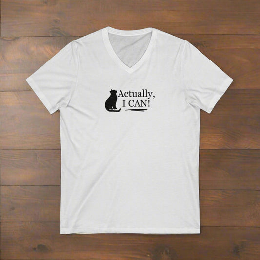 Actually Unisex Jersey Short Sleeve V - Neck Tee - V - neck - Epileptic Al’s Shop