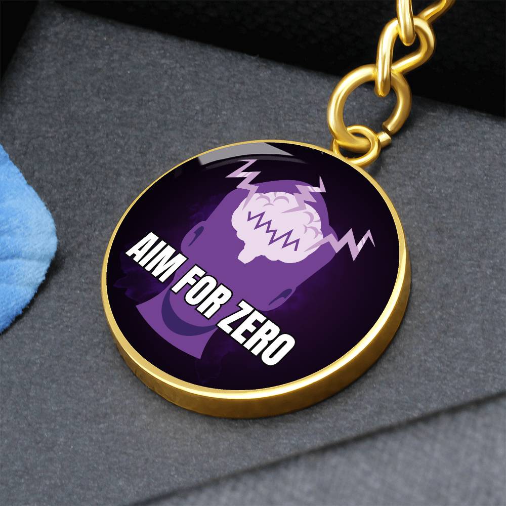 Aim for Zero Keychain - Jewelry - Epileptic Al’s Shop