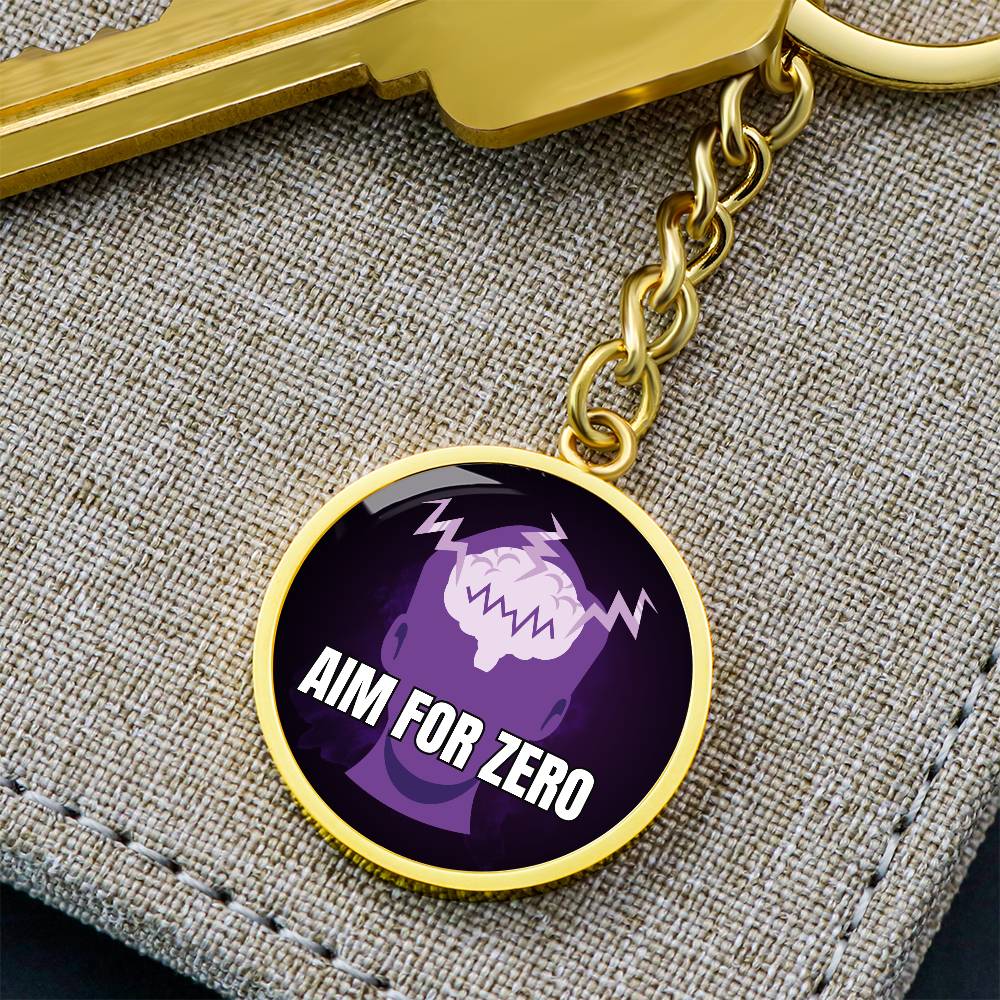 Aim for Zero Keychain - Jewelry - Epileptic Al’s Shop