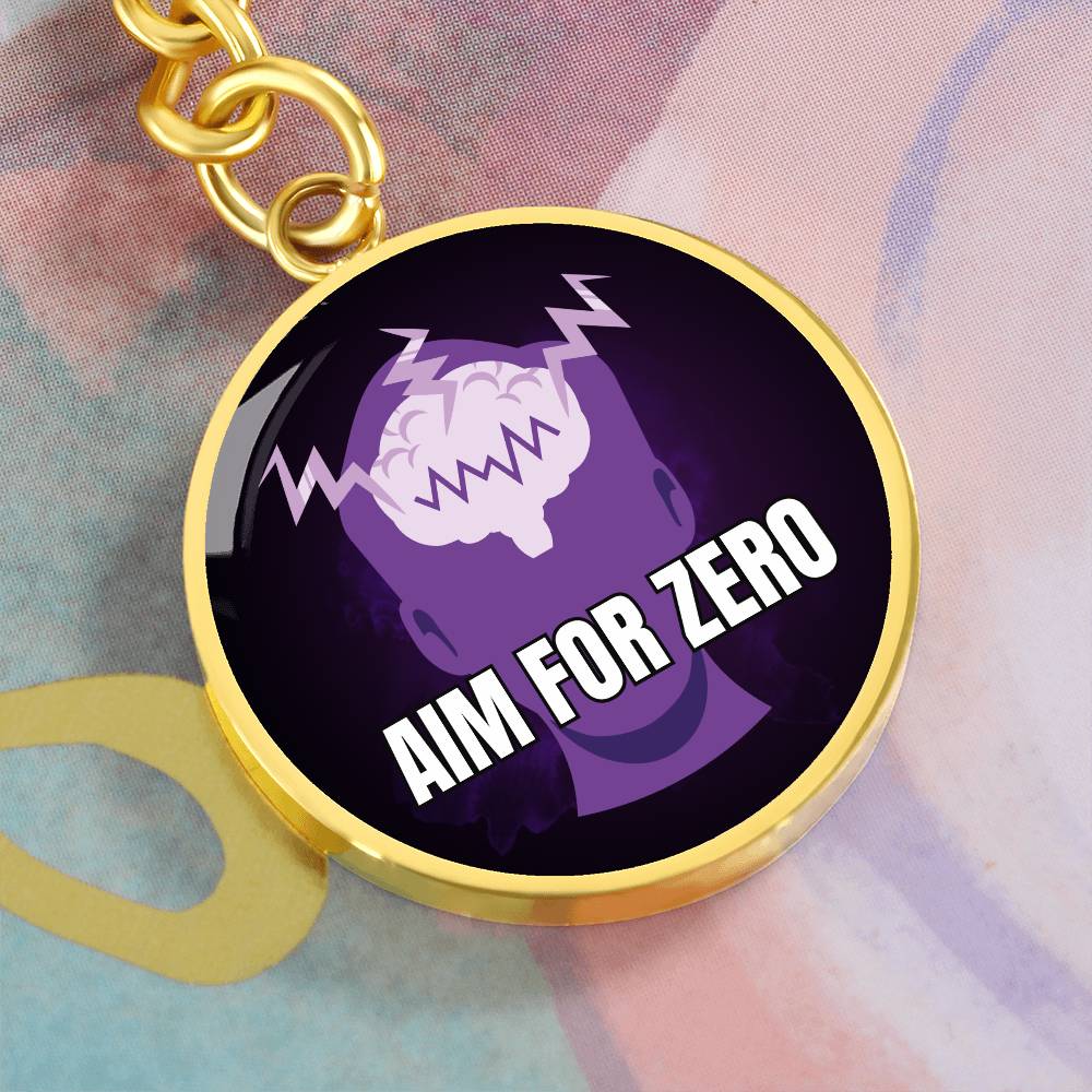 Aim for Zero Keychain - Jewelry - Epileptic Al’s Shop