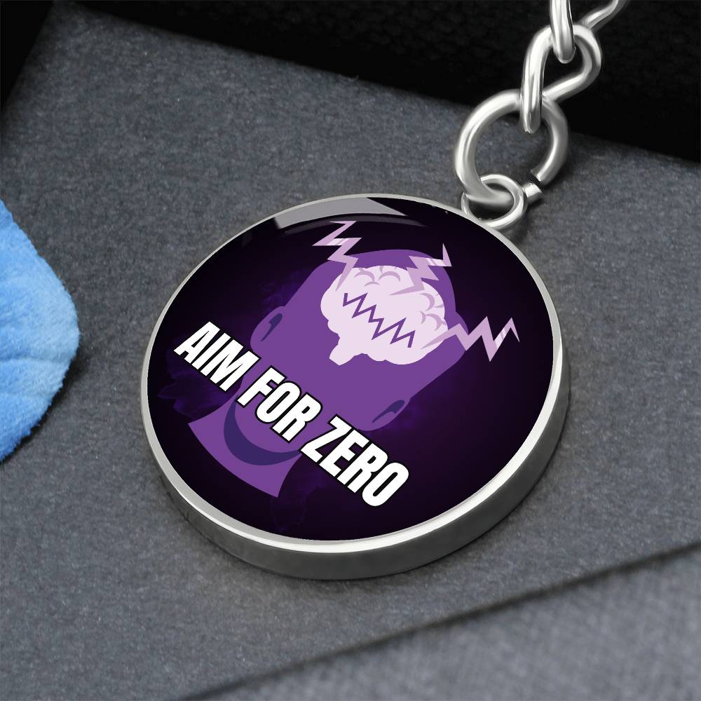 Aim for Zero Keychain - Jewelry - Epileptic Al’s Shop