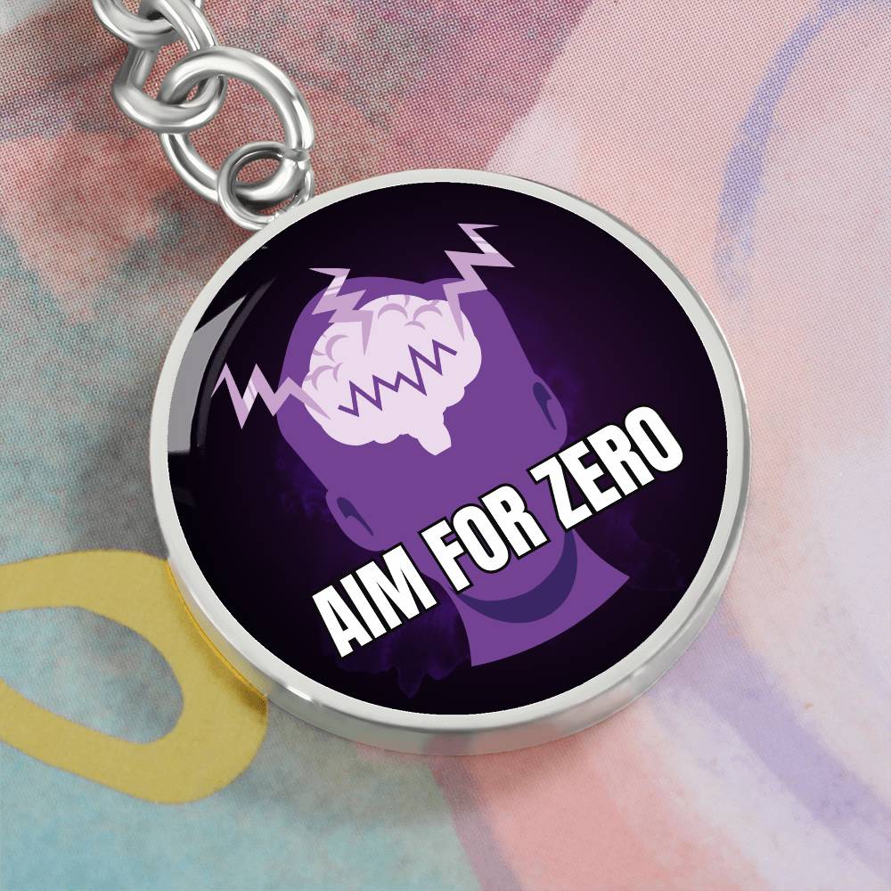 Aim for Zero Keychain - Jewelry - Epileptic Al’s Shop