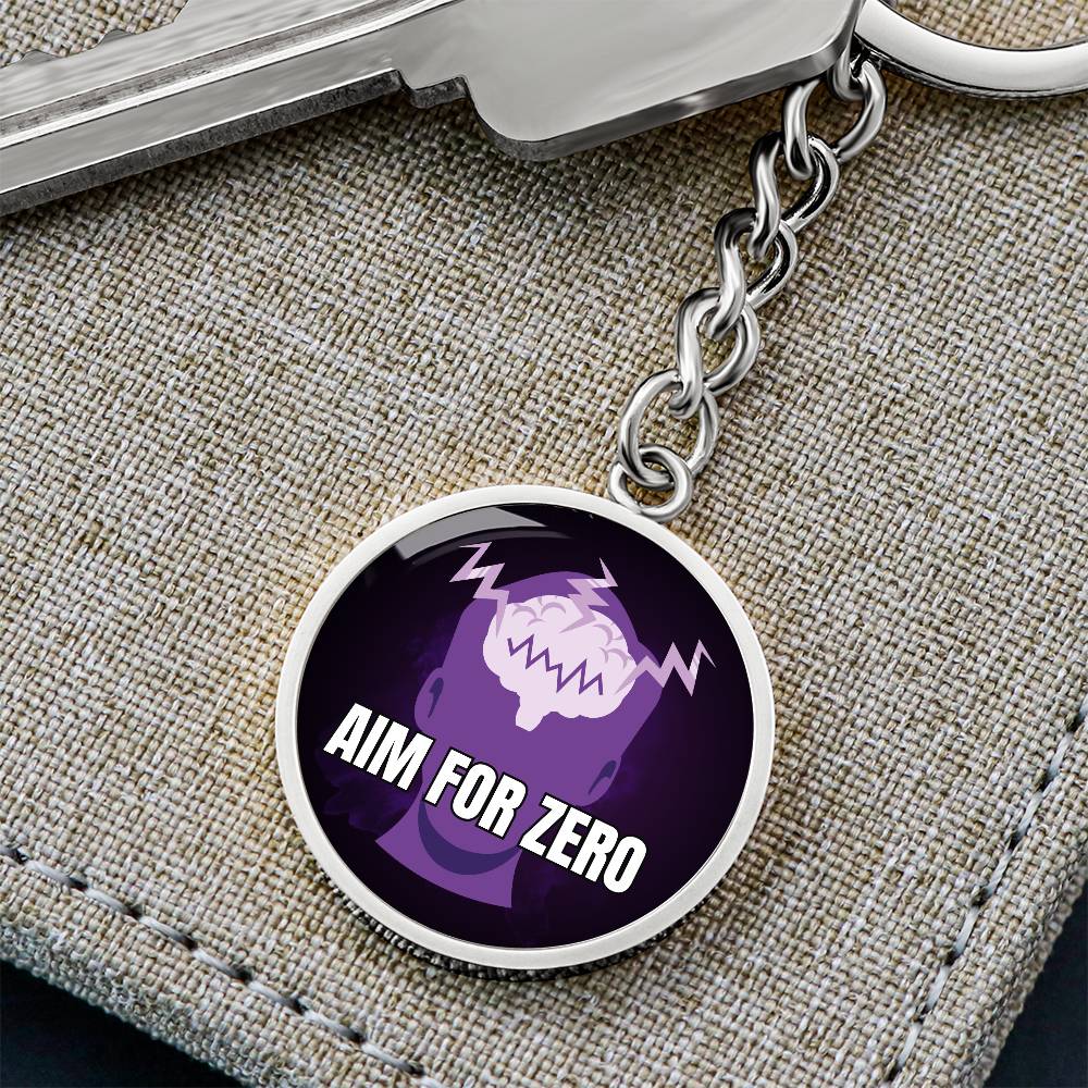 Aim for Zero Keychain - Jewelry - Epileptic Al’s Shop