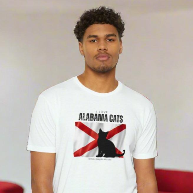 Alabama Cats Unisex CVC Jersey T - shirt - T - Shirt - Epileptic Al’s Shop