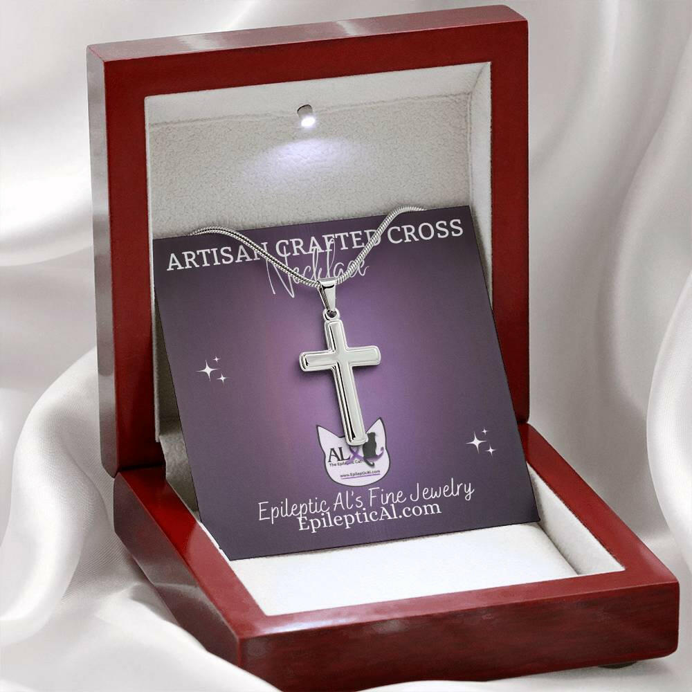 Al's Artisan Crafted Cross Necklace - Jewelry - Epileptic Al’s Shop