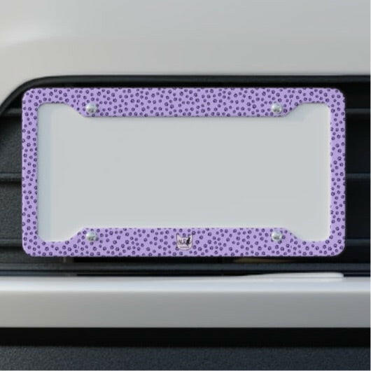 Al’s Purple Paws License Plate Frame - Accessories - Epileptic Al’s Shop