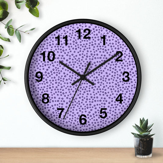 Al’s Purple Paws Wall Clock - Home Decor - Epileptic Al’s Shop