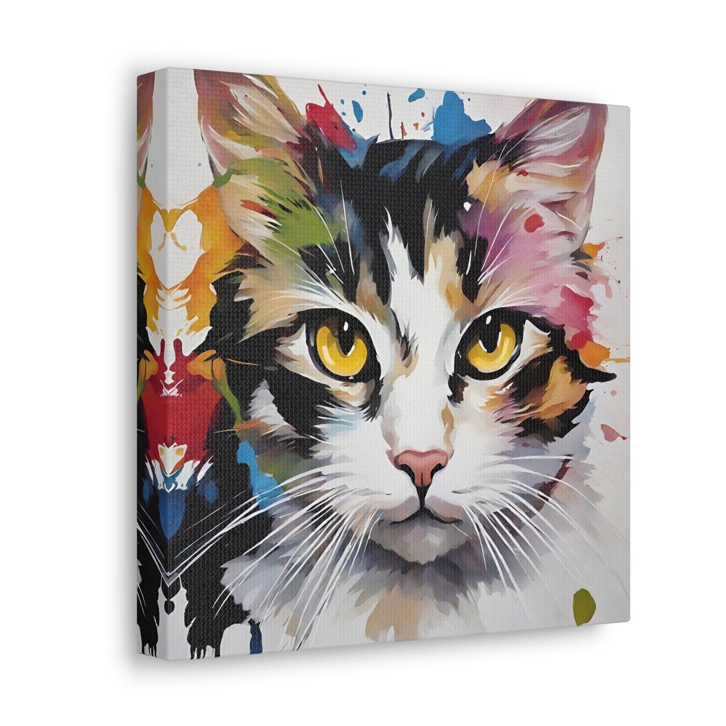 Amber Eyes Kitty Canvas Gallery Wraps - Canvas - Epileptic Al’s Shop