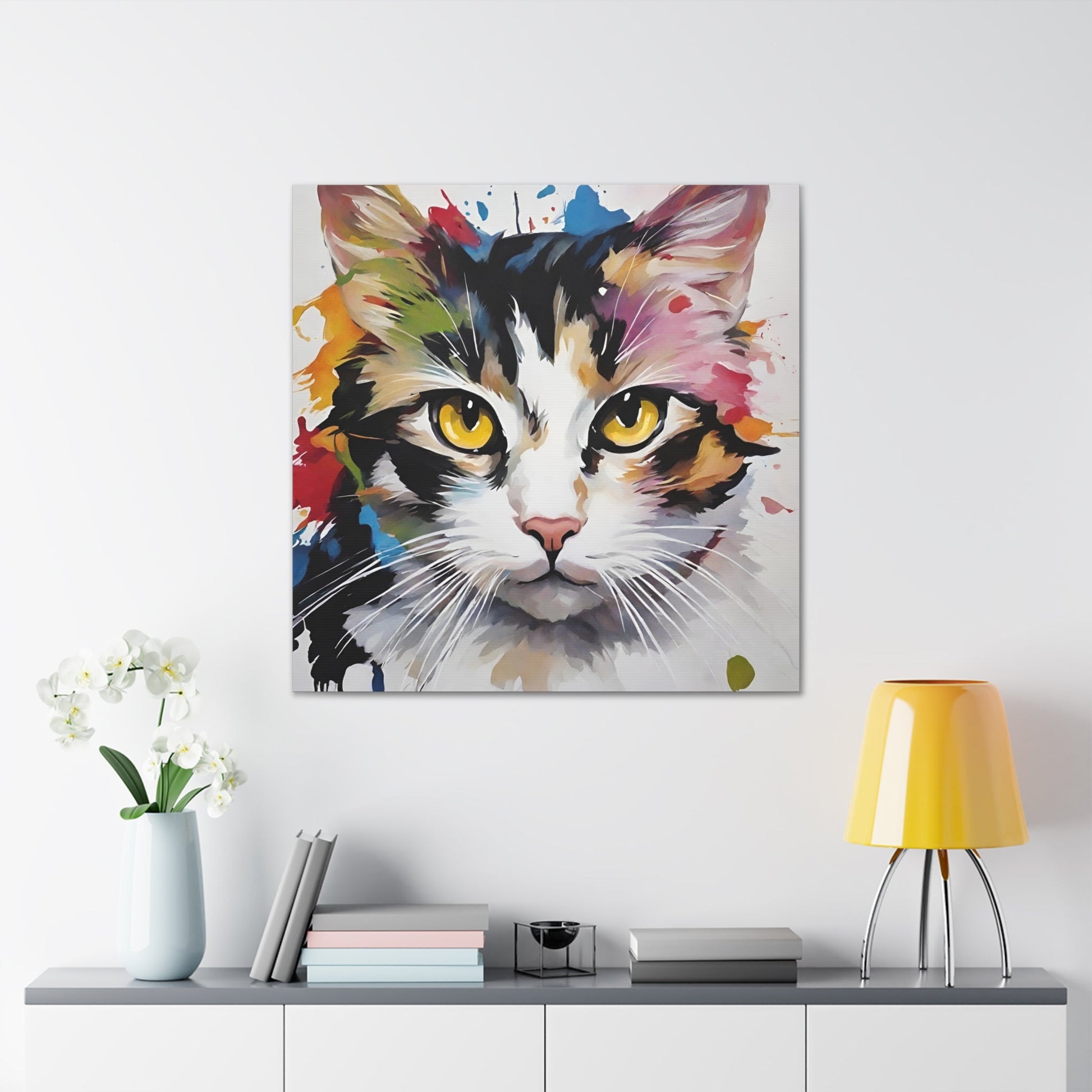 Amber Eyes Kitty Canvas Gallery Wraps - Canvas - Epileptic Al’s Shop