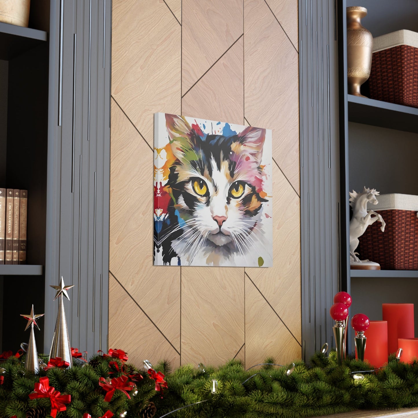 Amber Eyes Kitty Canvas Gallery Wraps - Canvas - Epileptic Al’s Shop