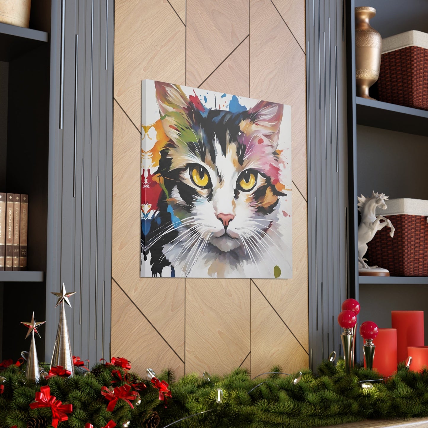 Amber Eyes Kitty Canvas Gallery Wraps - Canvas - Epileptic Al’s Shop