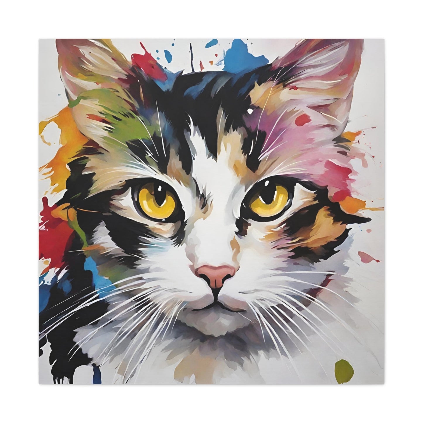 Amber Eyes Kitty Canvas Gallery Wraps - Canvas - Epileptic Al’s Shop