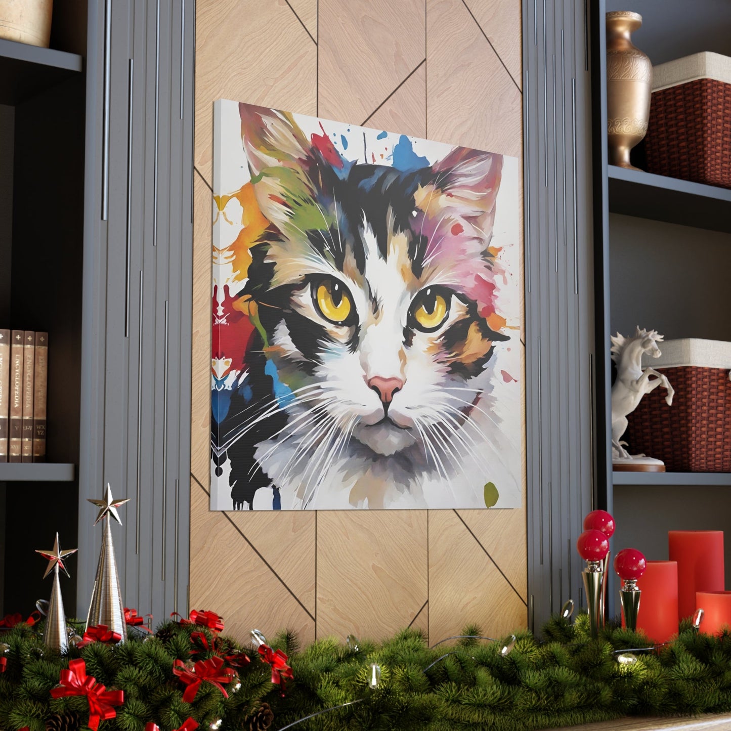 Amber Eyes Kitty Canvas Gallery Wraps - Canvas - Epileptic Al’s Shop