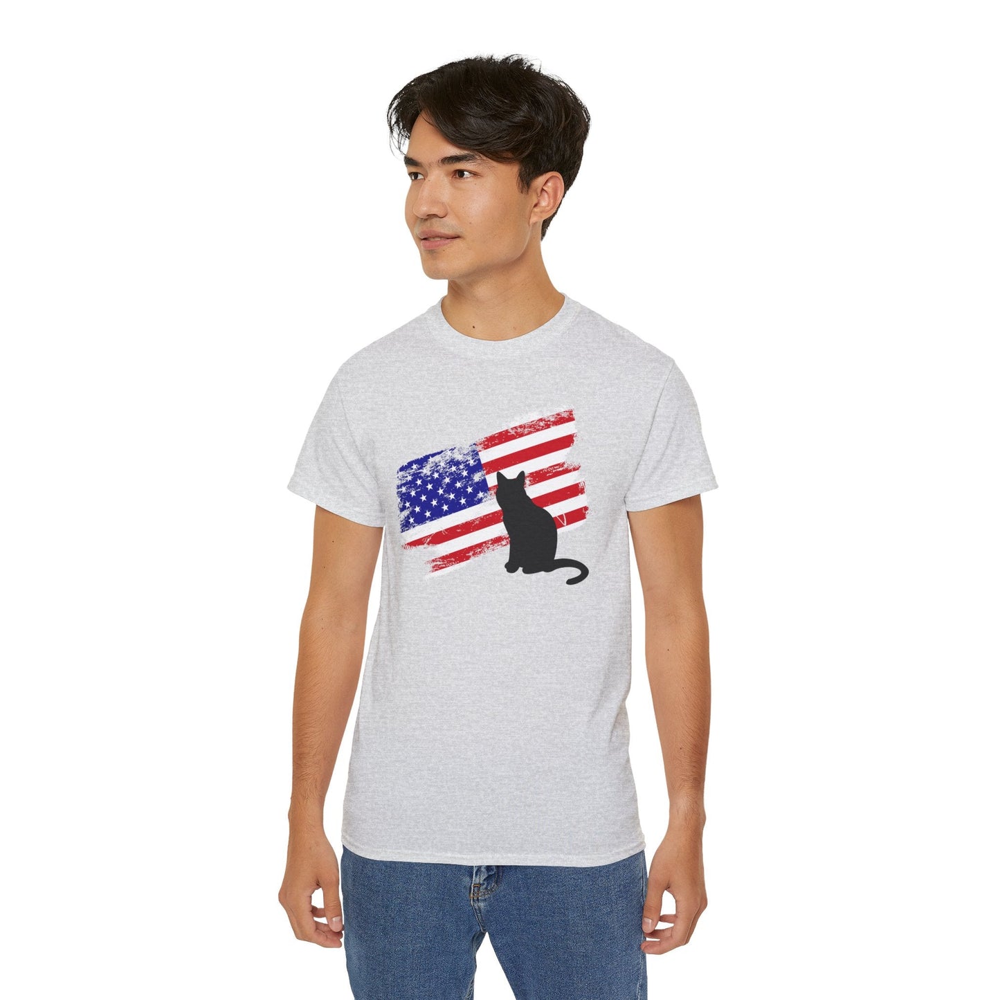 American Cat Unisex Ultra Cotton Tee - T - Shirt - Epileptic Al’s Shop