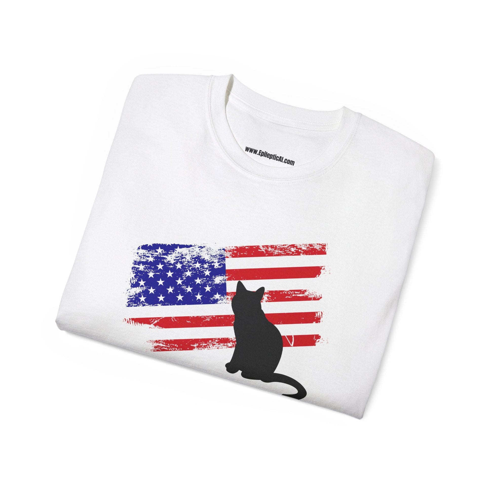 American Cat Unisex Ultra Cotton Tee - T - Shirt - Epileptic Al’s Shop