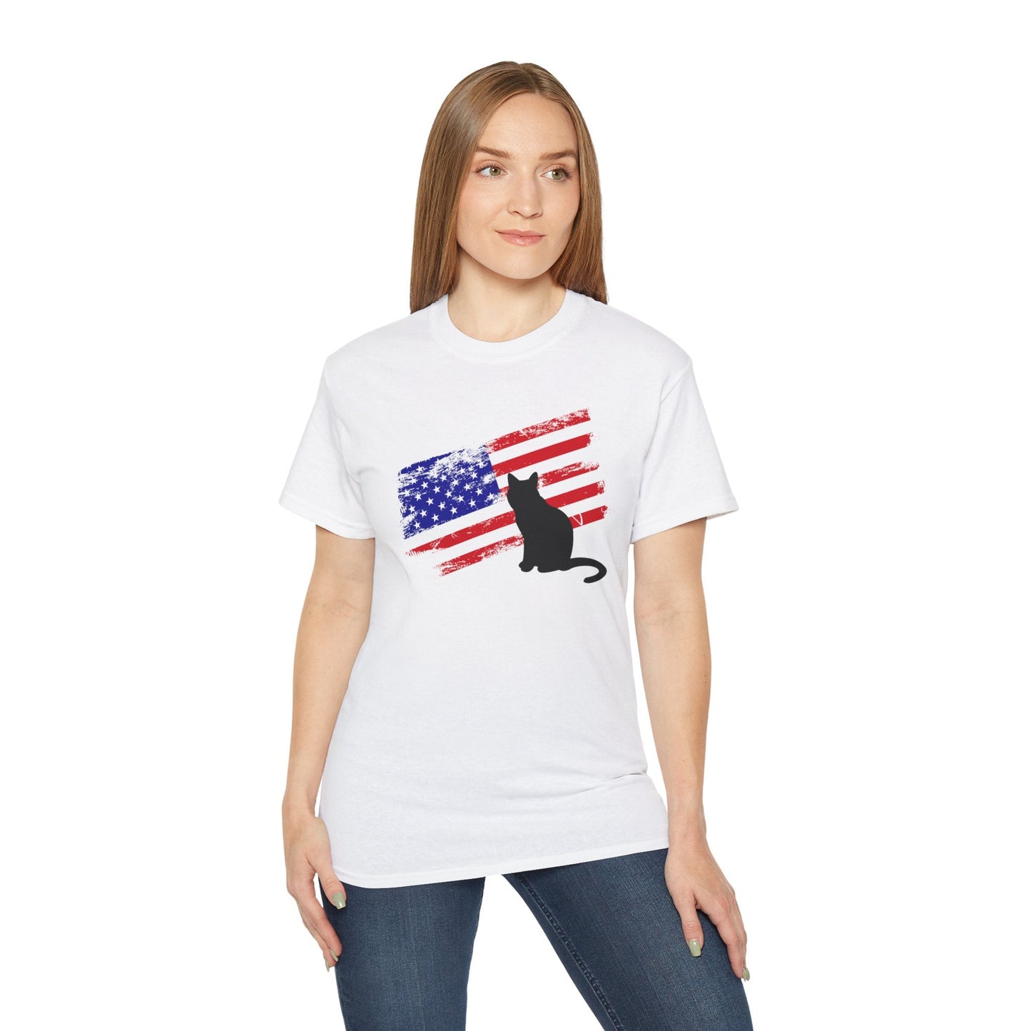 American Cat Unisex Ultra Cotton Tee - T - Shirt - Epileptic Al’s Shop