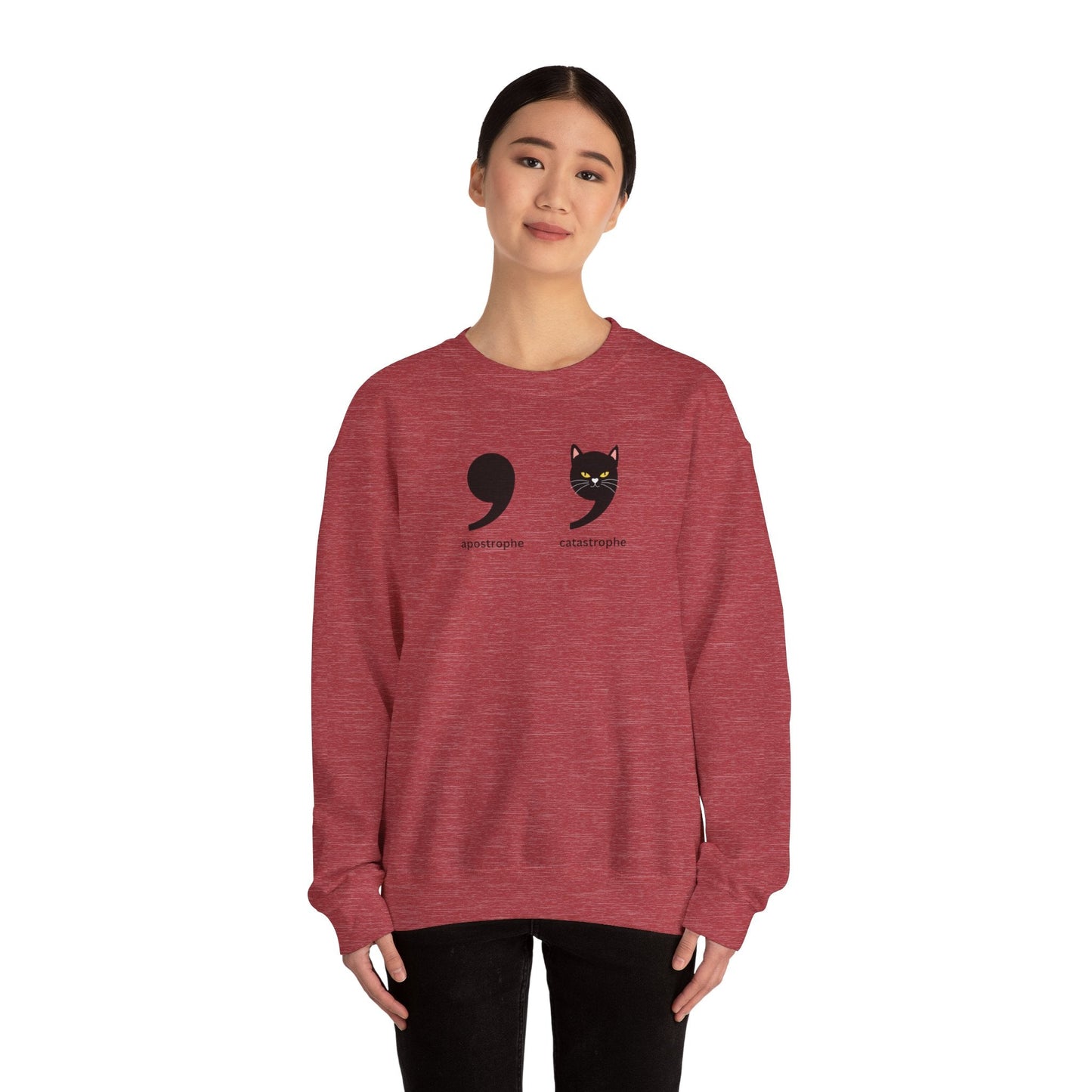 Apostrophe Catastrophe Unisex Heavy Blend™ Crewneck Sweatshirt - Sweatshirt - EpiAl's Shop