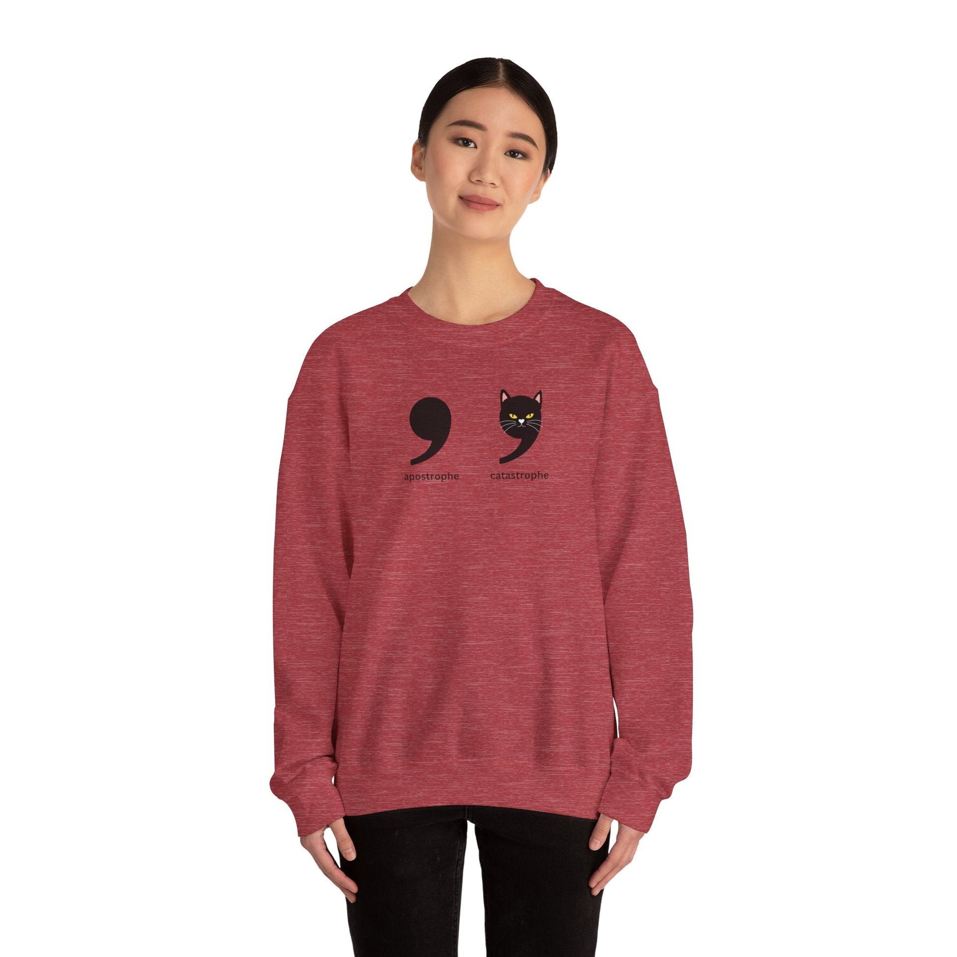 Apostrophe Catastrophe Unisex Heavy Blend™ Crewneck Sweatshirt - Sweatshirt - EpiAl's Shop