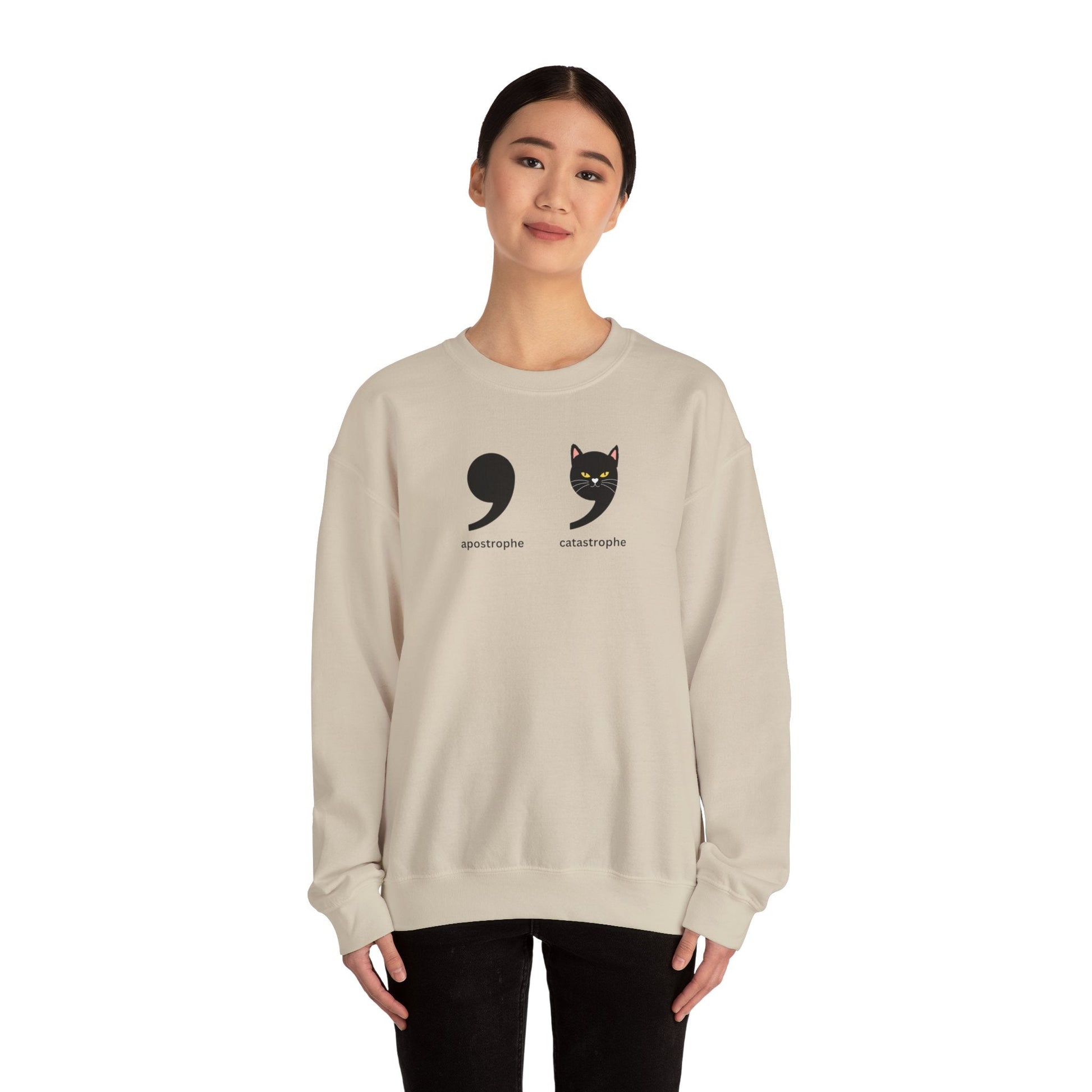 Apostrophe Catastrophe Unisex Heavy Blend™ Crewneck Sweatshirt - Sweatshirt - EpiAl's Shop