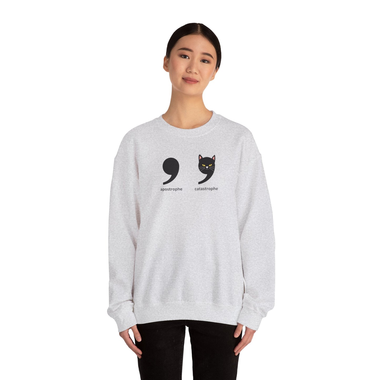 Apostrophe Catastrophe Unisex Heavy Blend™ Crewneck Sweatshirt - Sweatshirt - EpiAl's Shop