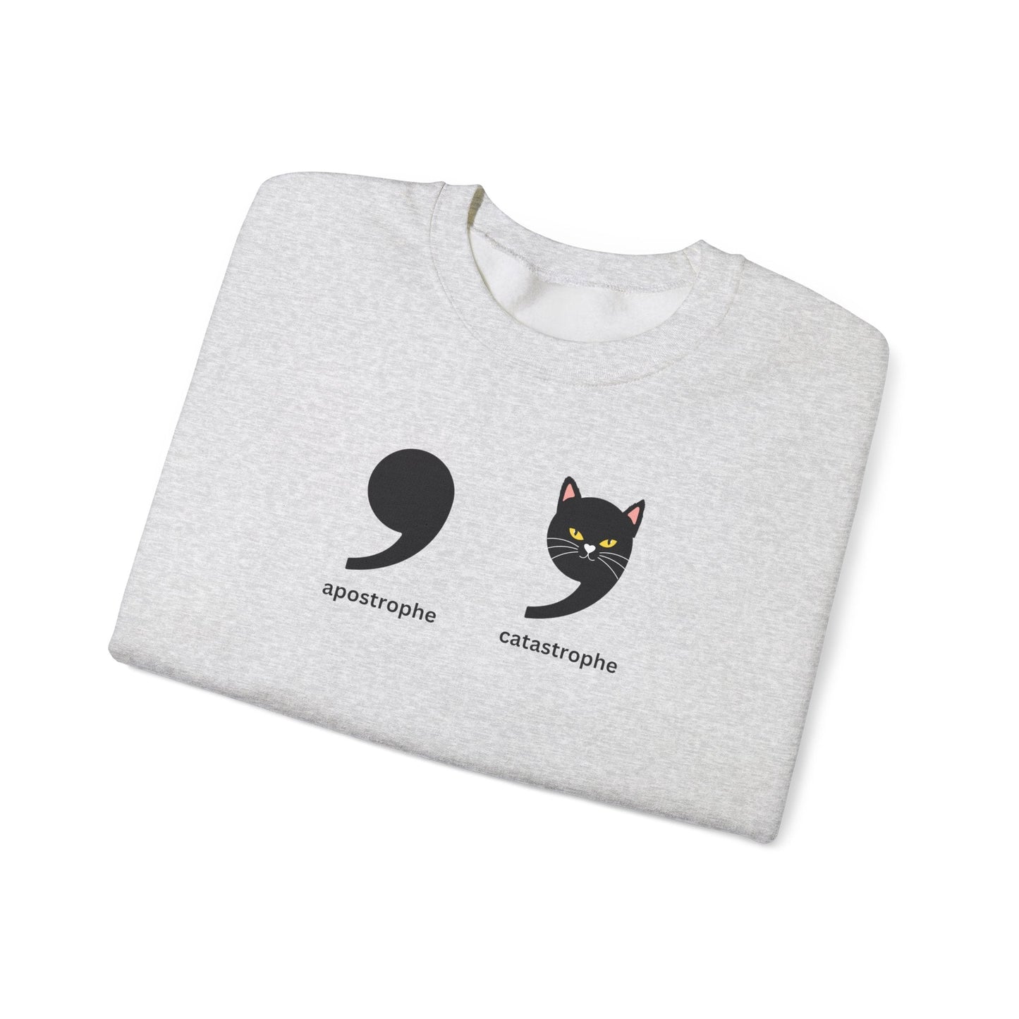 Apostrophe Catastrophe Unisex Heavy Blend™ Crewneck Sweatshirt - Sweatshirt - EpiAl's Shop