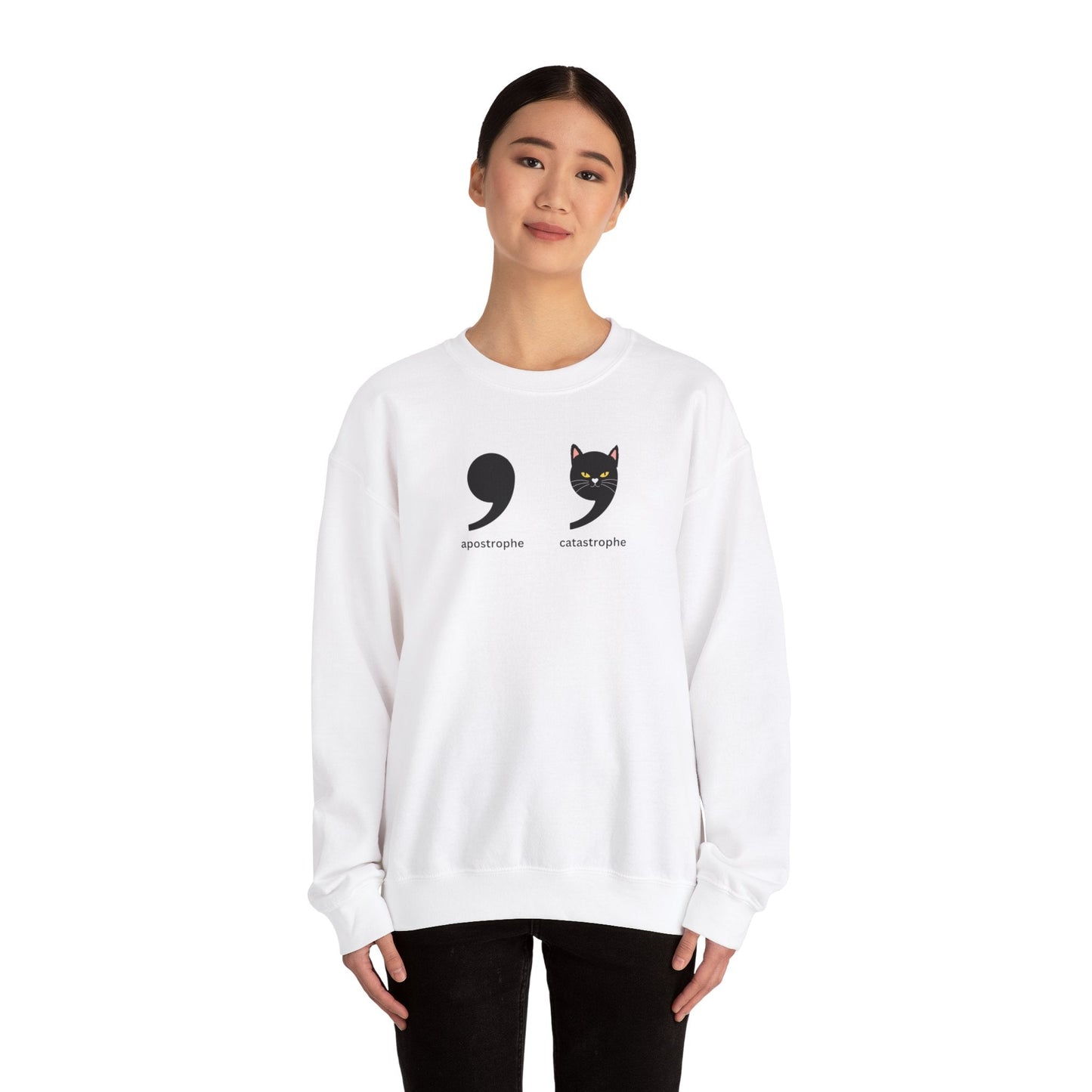 Apostrophe Catastrophe Unisex Heavy Blend™ Crewneck Sweatshirt - Sweatshirt - EpiAl's Shop