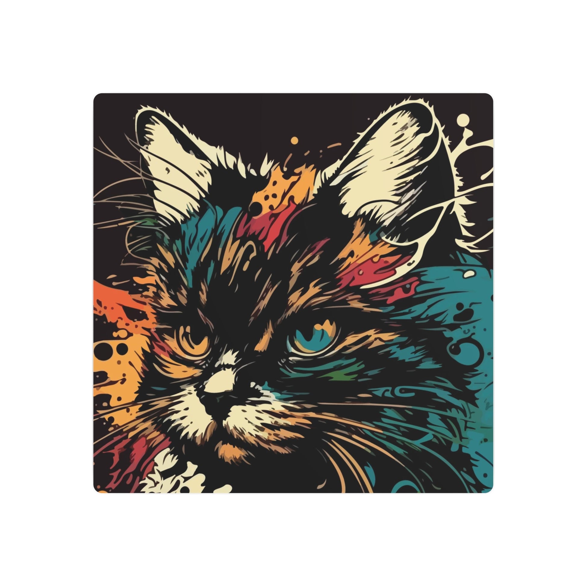 Arty Cat Metal Art Sign - Epileptic Al’s Shop