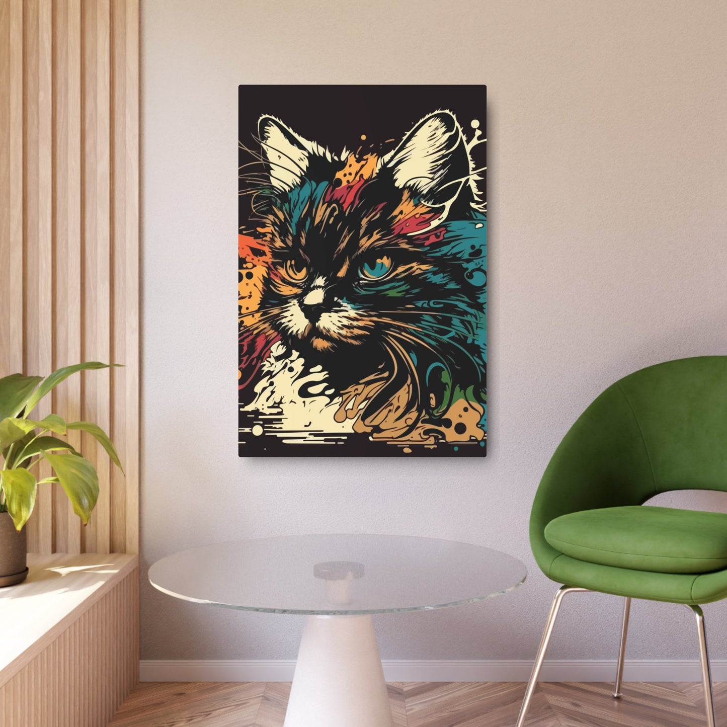 Arty Cat Metal Art Sign - Home Decor - Epileptic Al’s Shop
