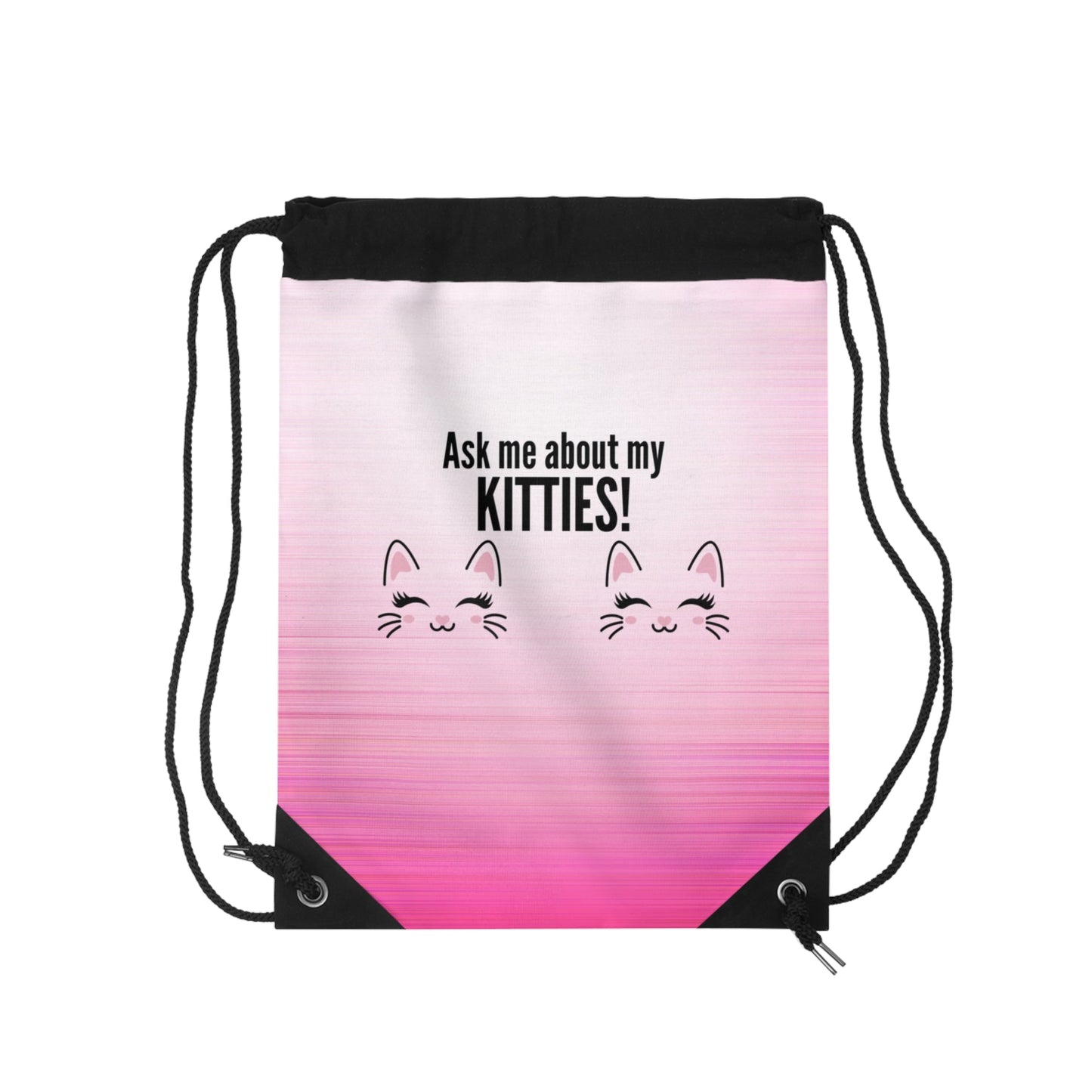 Ask Me About My Kitties Drawstring Bag - Bags - EpiAl's Shop