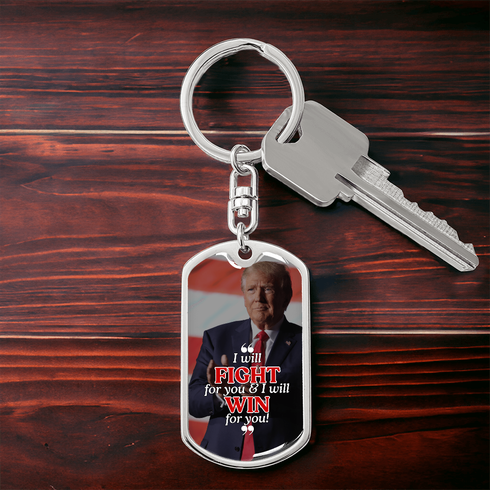 Trump Fights & Wins Keychain