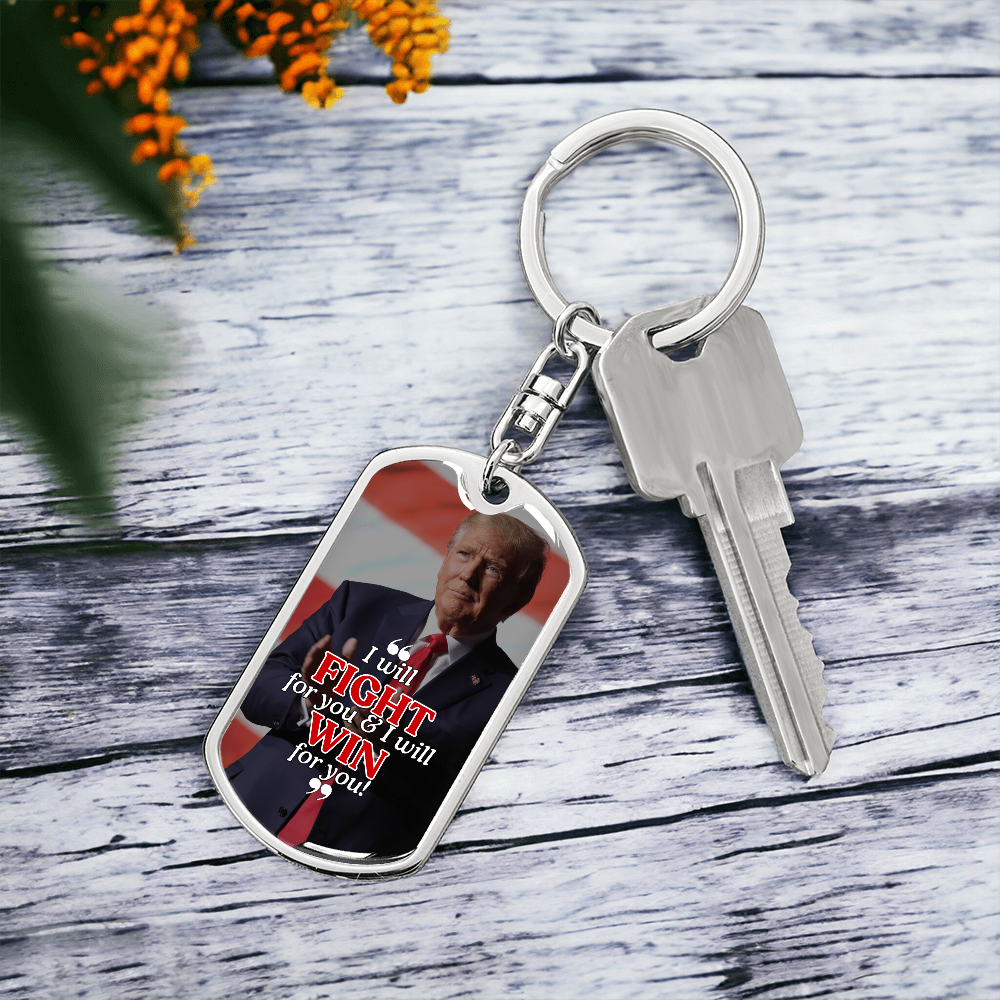 Trump Fights & Wins Keychain