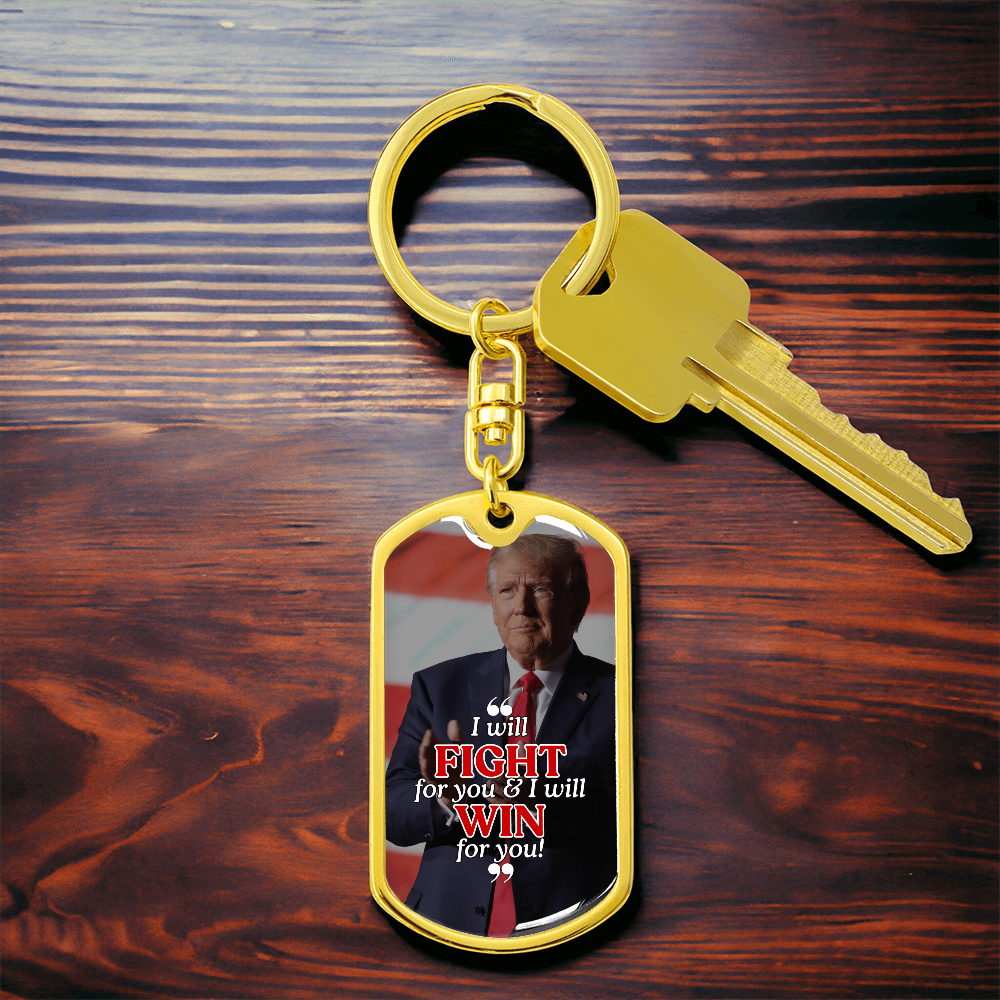 Trump Fights & Wins Keychain