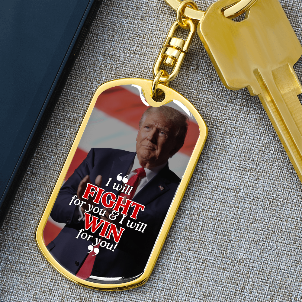 Trump Fights & Wins Keychain