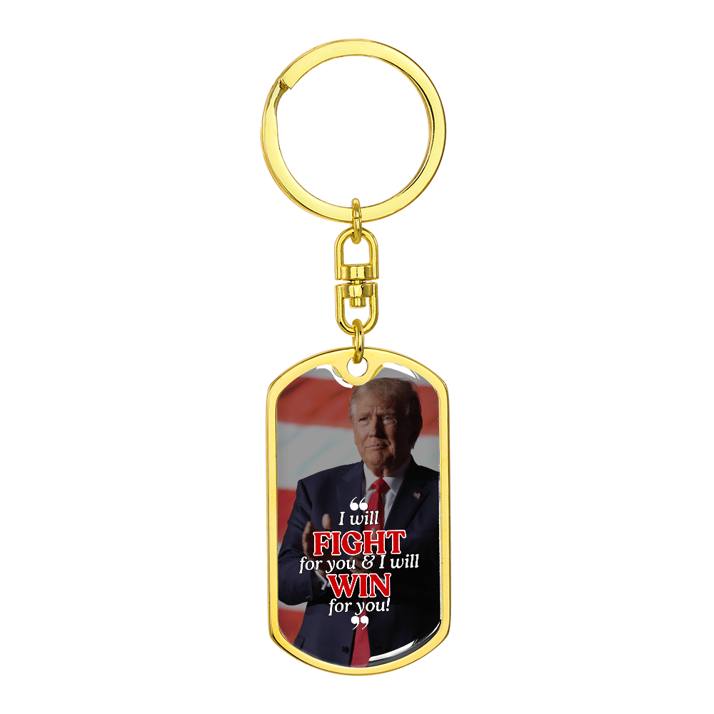 Trump Fights & Wins Keychain