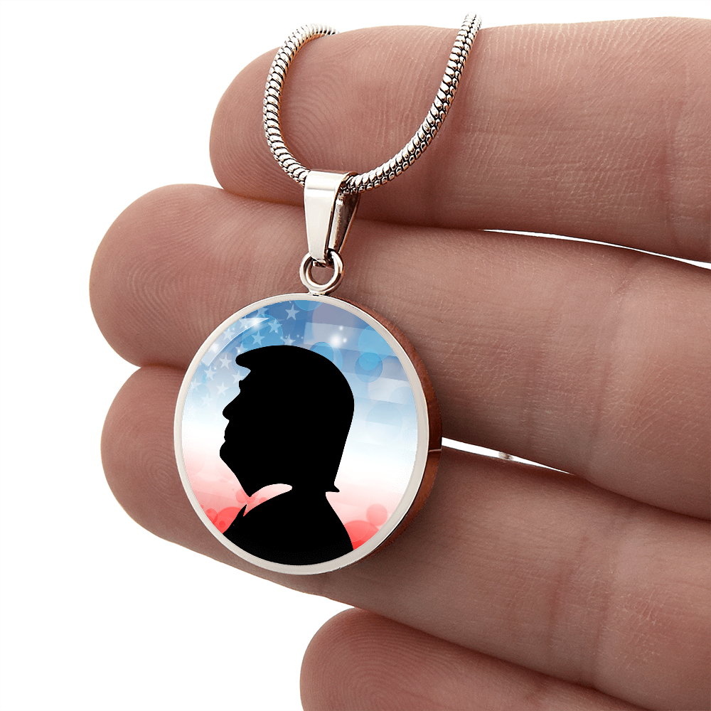 Trump Silhouette Necklace