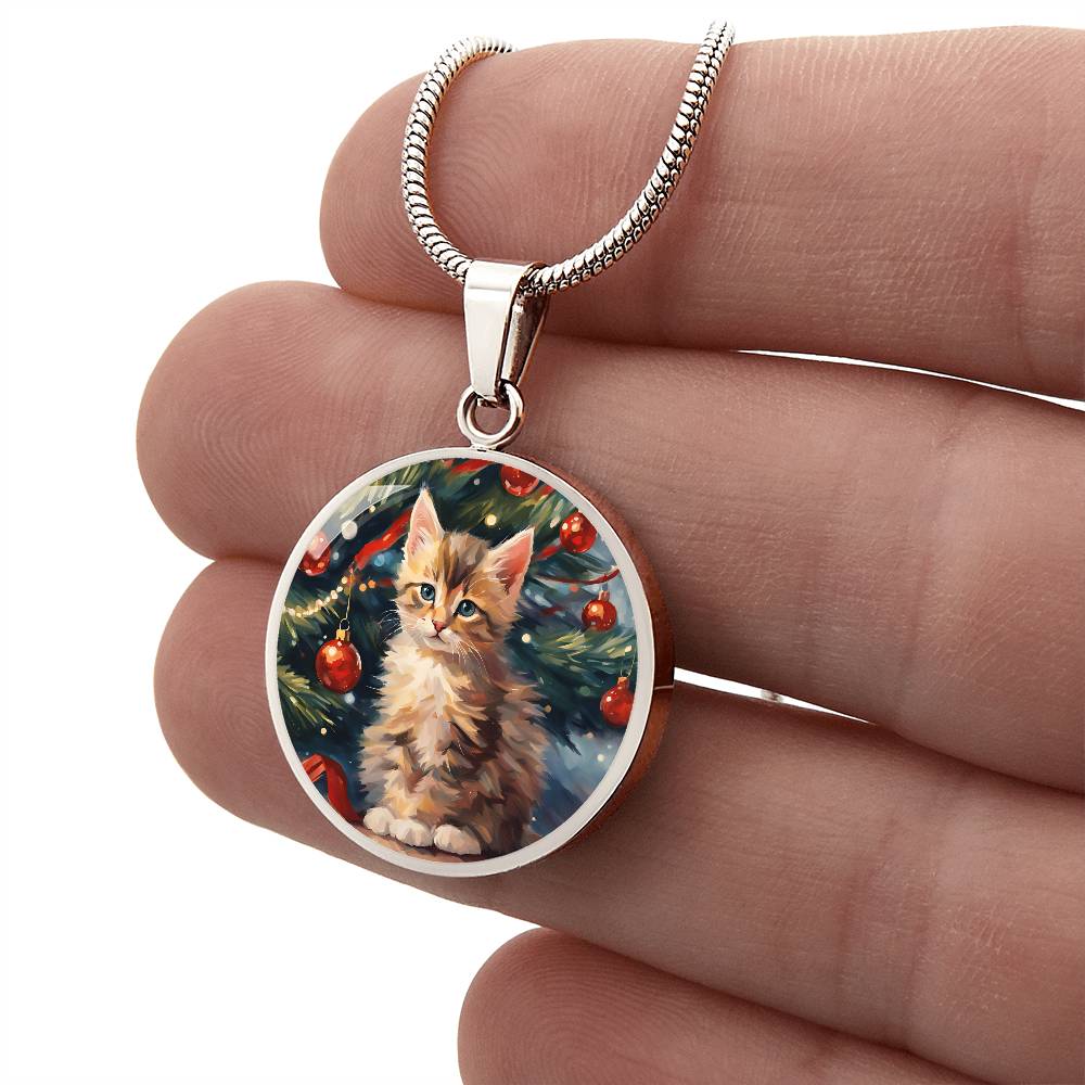 Kittenly Christmas Necklace