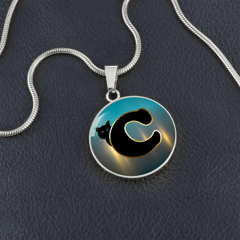 Turquoise Gold C Necklace - Jewelry - Epileptic Al’s Shop