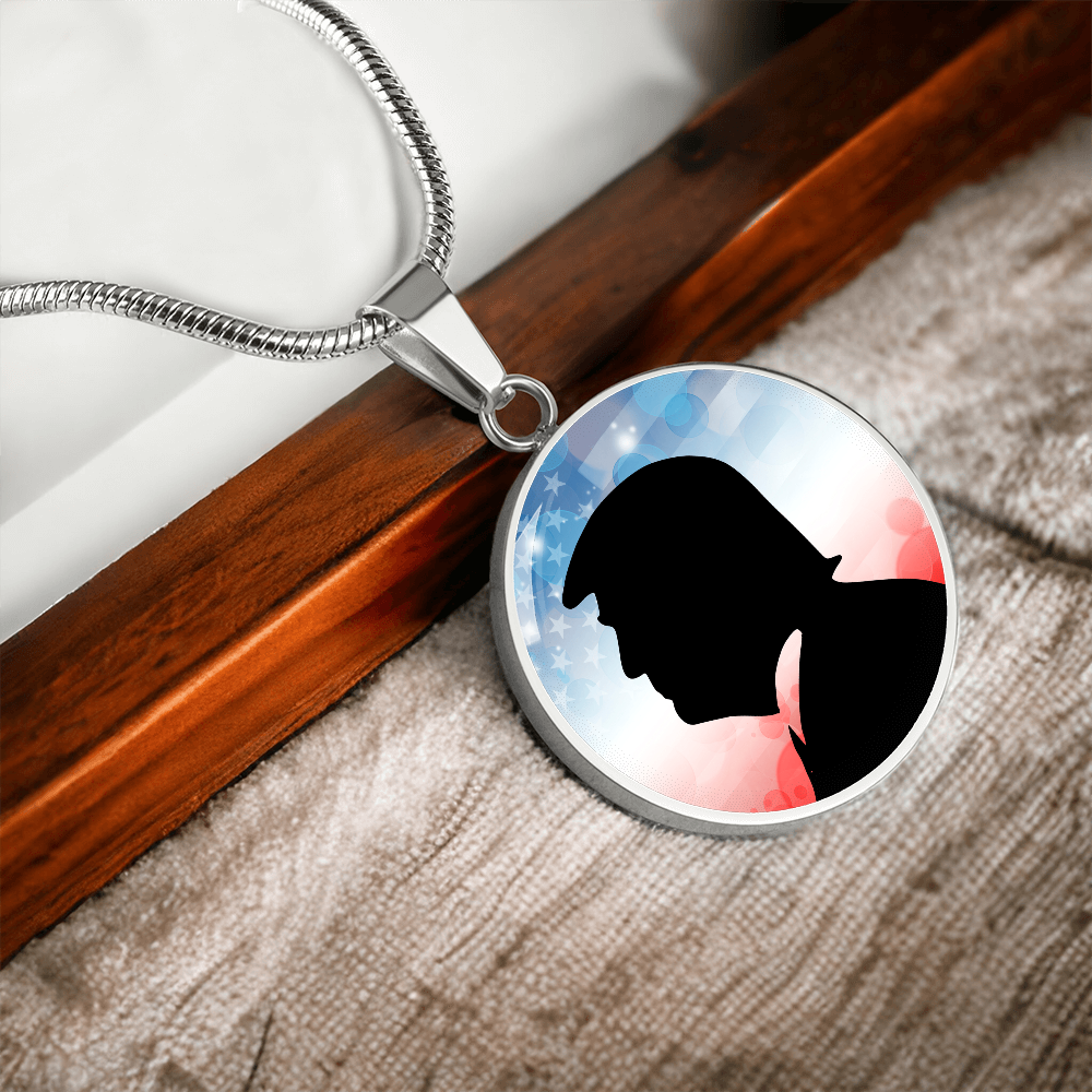 Trump Silhouette Necklace