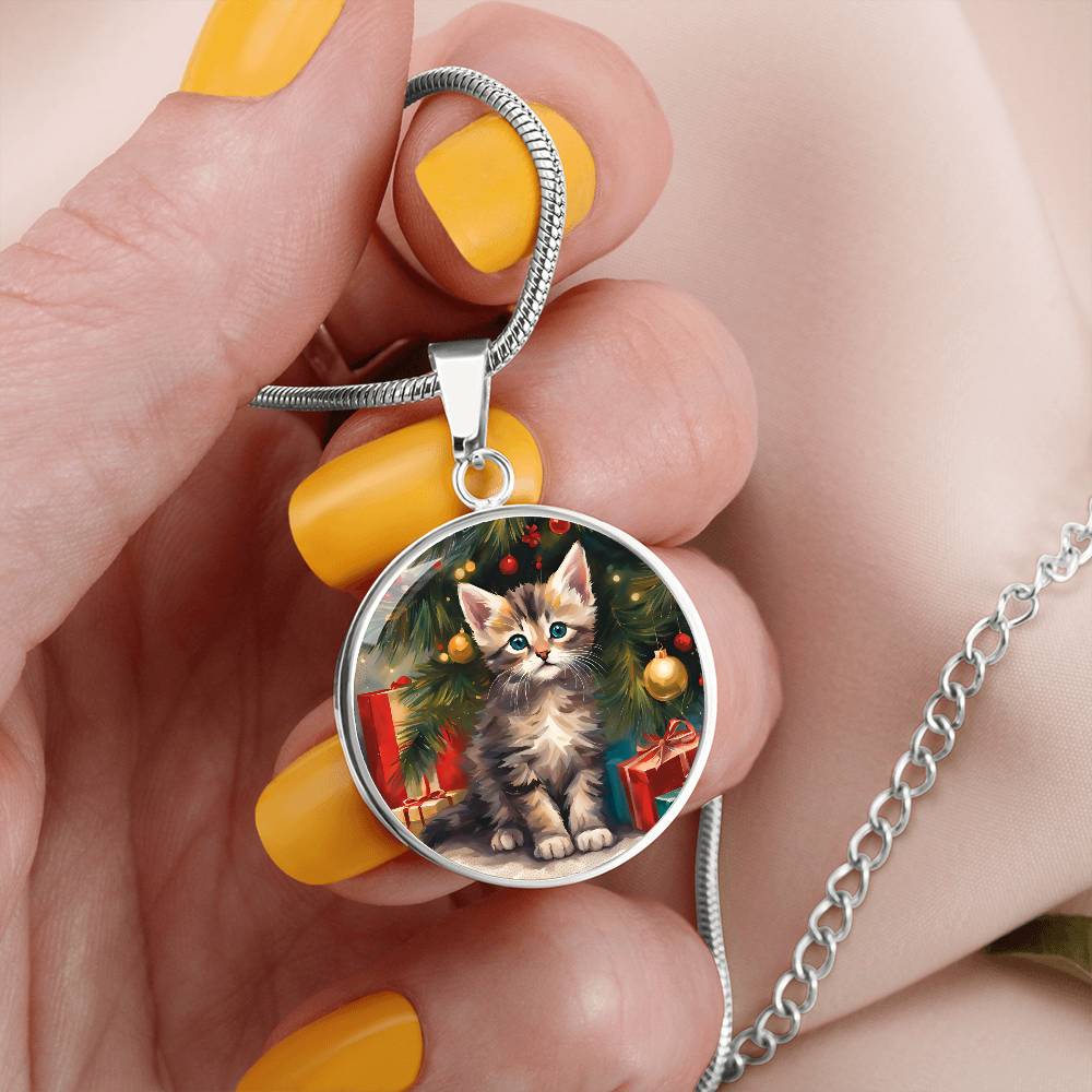 Kitty's First Christmas Necklace