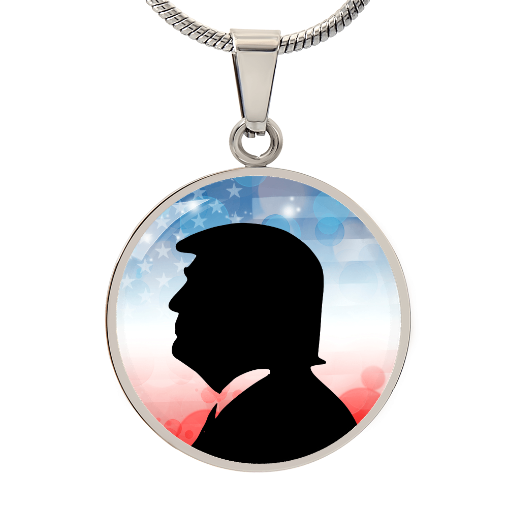 Trump Silhouette Necklace