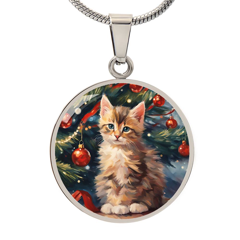 Kittenly Christmas Necklace