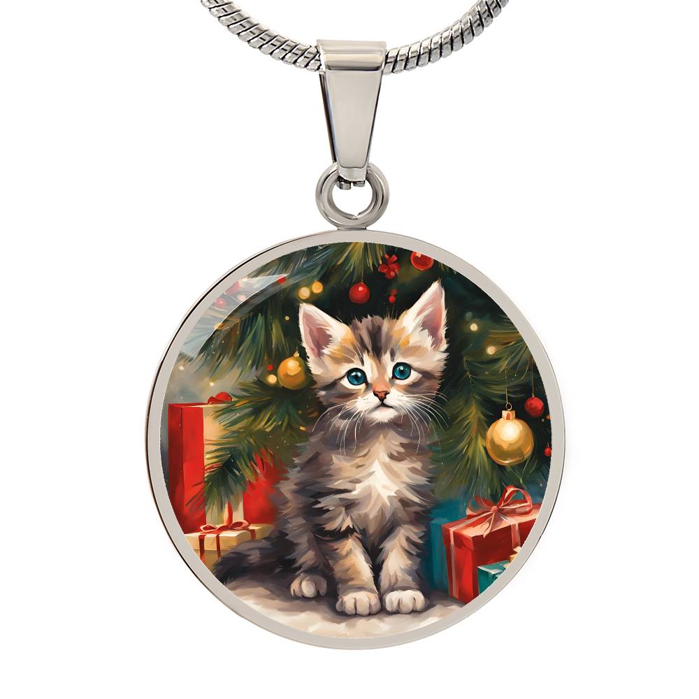 Kitty's First Christmas Necklace