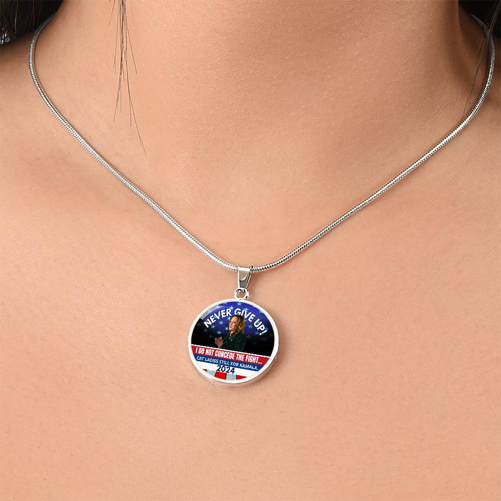 Never Give Up - Kamala Round Necklace