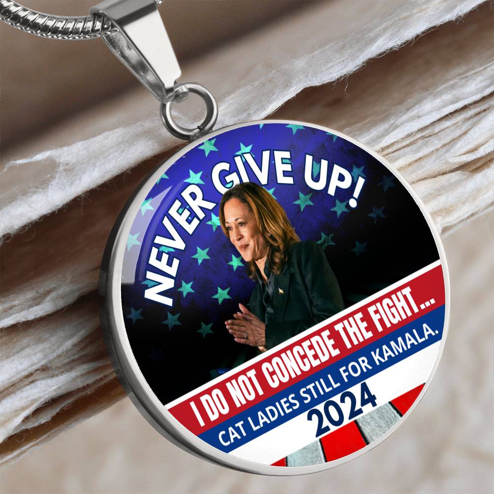 Never Give Up - Kamala Round Necklace