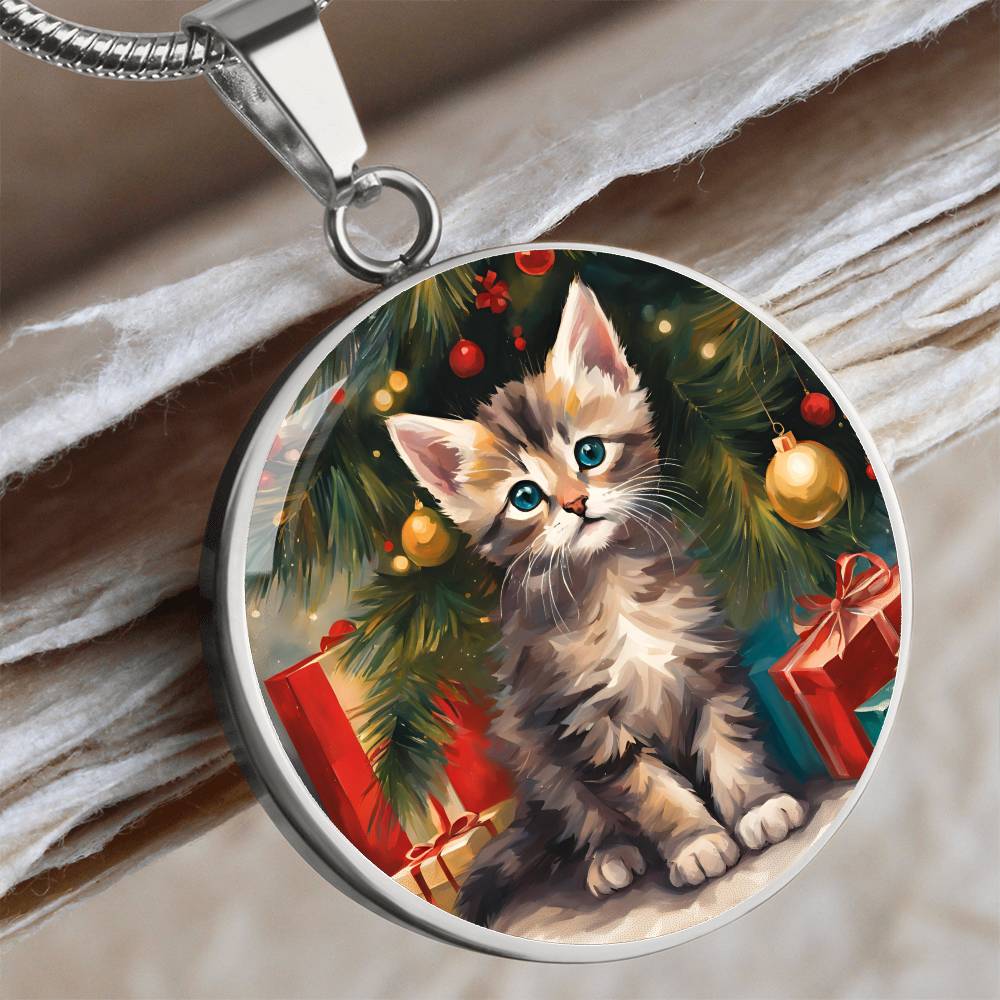 Kitty's First Christmas Necklace