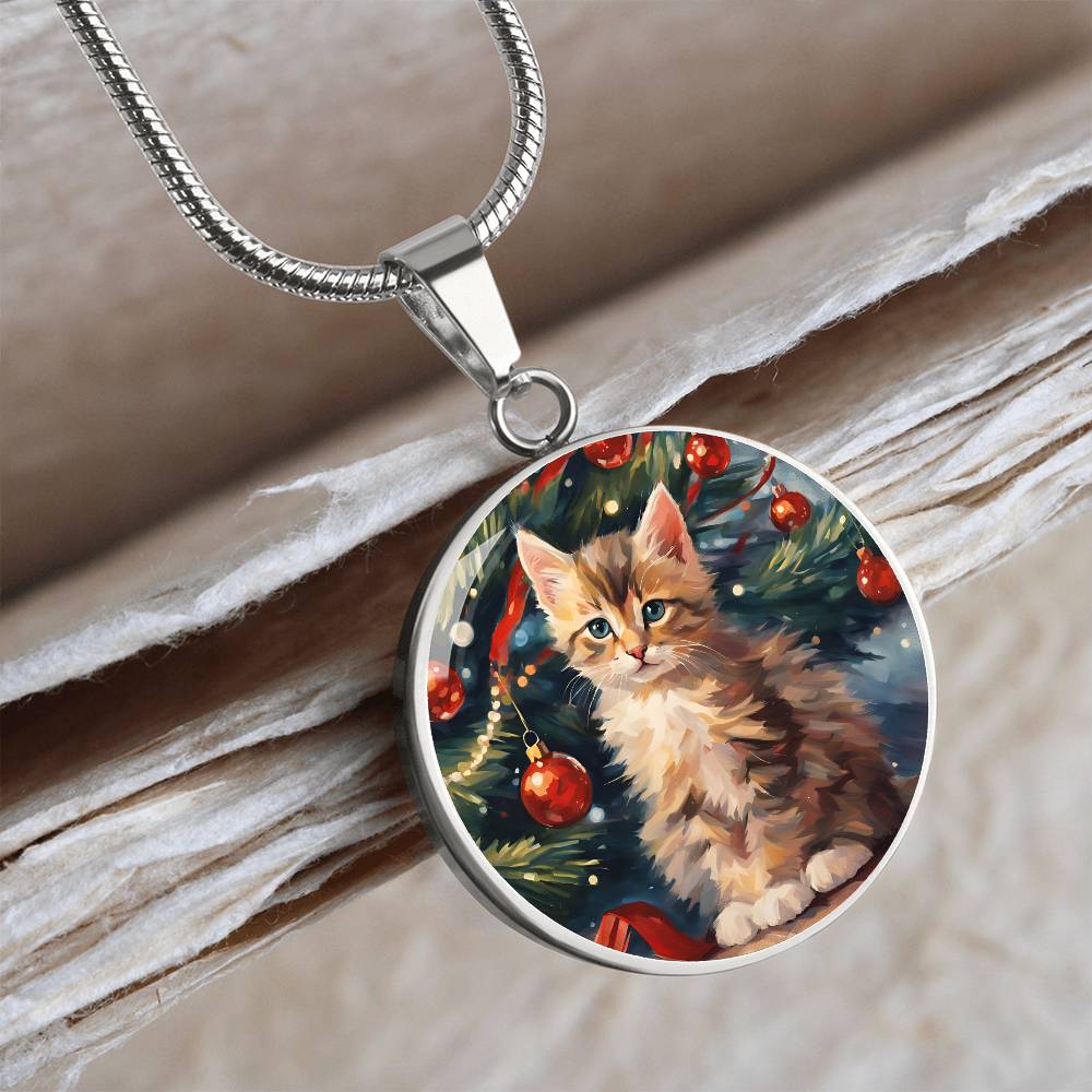 Kittenly Christmas Necklace