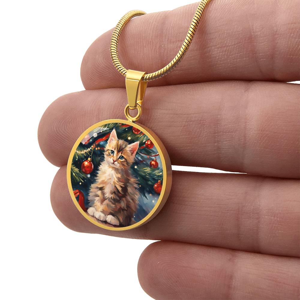 Kittenly Christmas Necklace