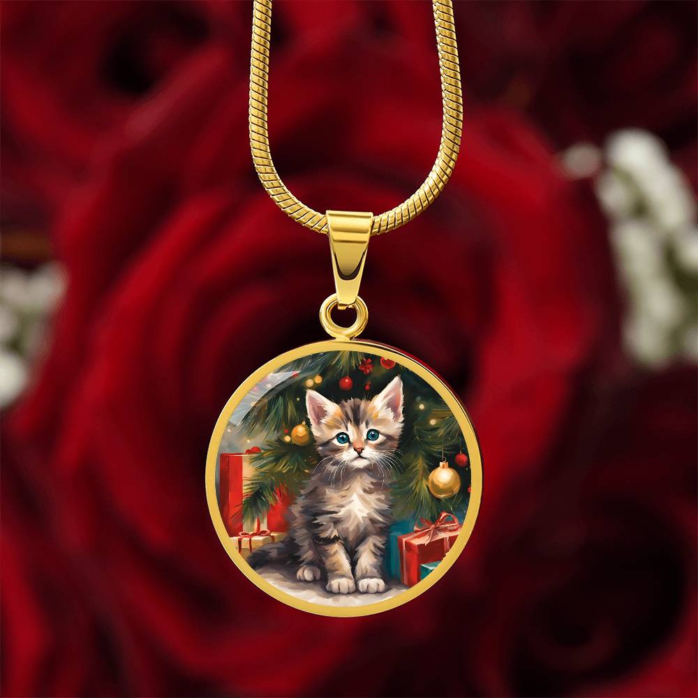 Kitty's First Christmas Necklace